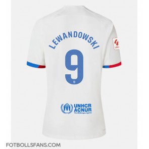 Barcelona Robert Lewandowski #9 Replika Bortatröja Damer 2023-24 Kortärmad